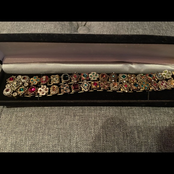 Shelly Cooper of Sweet Romance Jewelry, vintage inspired, double slide bracelet. - Picture 7 of 7